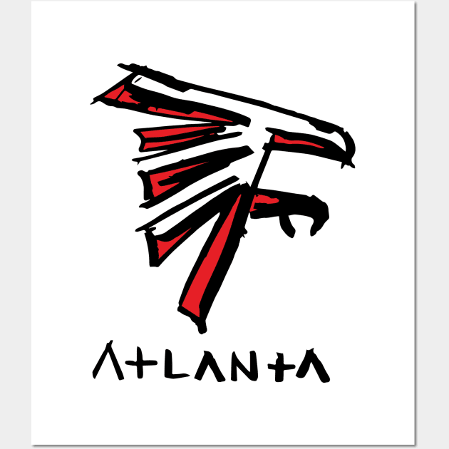 Atlanta Falcoooons Wall Art by Very Simple Graph